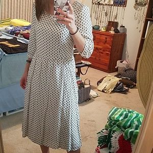 White patterned dress